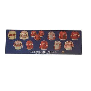 Detroit Red Wings NHL Red and White Forever Jersey History Wall Plaque Plak-It